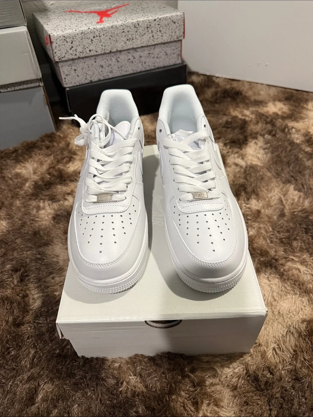 Nike White Low-Top Leather Sneakers